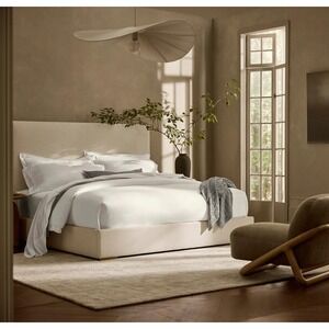 Boll & Branch Signature Hemmed Queen Sheet Set White Organic‎ Cotton